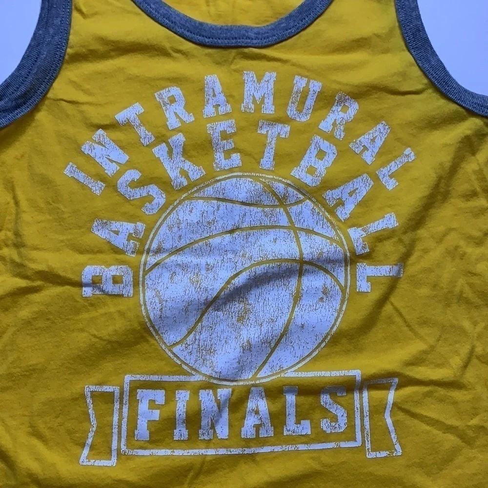 Children’s place yellow basketball finals tank top